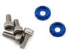 Image 1 for Team Brood 3mm 6061 Aluminum Heatsink Motor Washers w/Screws (Blue)