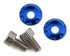 Image 1 for Team Brood M3 Motor Washer Heatsink w/Screws (Blue) (2) (6mm)