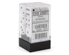 Image 2 for Chessex Opaque 16mm d6 Dice Block™ (White/Black) (12)