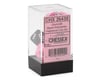 Image 2 for Chessex Gemini® Polyhedral 7-Die Set (Black-Pink/White)