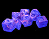 Image 2 for Chessex Festive® Polyhedral 7-Die Set (Pop Art™/Blue)