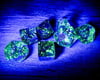 Image 2 for Chessex Nebula® Polyhedral 7-Die Set (Oceanic™/Gold Luminary™)