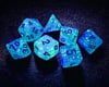 Image 2 for Chessex Borealis® Polyhedral 7-Die Set (Light Green/Gold Luminary™)