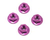 Image 1 for Core-RC 4mm Aluminum Serrated Wheel Nuts (Purple) (4)