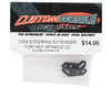 Image 2 for Custom Works Outlaw 4 Carbon Hex Spindles Steering Extender (2)