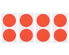 Image 1 for DE Racing Gambler Dirt Oval Mud Plug Wheel Sticker Disks (Red/Orange)