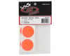 Image 2 for DE Racing Gambler Dirt Oval Mud Plug Wheel Sticker Disks (Red/Orange)