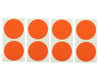 Image 1 for DE Racing Speedway Mud Plug Sticker Disks (Red/Orange) (8)