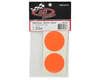 Image 2 for DE Racing Speedway Mud Plug Sticker Disks (Red/Orange) (8)
