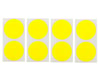 Image 1 for DE Racing Speedway Mud Plug Sticker Disks (Yellow) (8)