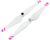 Image 1 for DJI 9.4x4.3" E300 Self Tightening Propeller (White w/Pink Strips) (2)