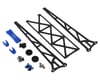 Image 1 for DragRace Concepts 10" Slider Wheelie Bar w/Plastic Wheels (Blue)