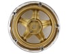 Image 2 for DS Racing Drift Element 5 Spoke Drift Wheels (Gold & Chrome w/Gold Rivets) (2)