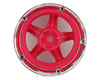 Image 2 for DS Racing Drift Element 5 Spoke Drift Wheel (Pink Face/Chrome Lip/Chrome Rivets)