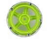 Image 2 for DS Racing Drift Element 5 Spoke Drift Wheel (Green Face/Chrome Lip/Chrome Rivet)