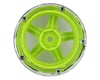 Image 2 for DS Racing Drift Element 5 Spoke Drift Wheels (Green Face/Chrome Lip/Black Rivet)