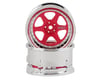 Image 1 for DS Racing Drift Element 6 Spoke Drift Wheel (Pink Face/Chrome Lip/Chrome Rivets)