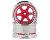 Image 1 for DS Racing Drift Element 6 Spoke Drift Wheels (Pink Face/Chrome Lip/Black Rivets)