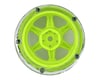 Image 2 for DS Racing Drift Element 6 Spoke Drift Wheel (Green Face/Chrome Lip/Chrome Rivet)