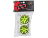Image 4 for DS Racing Drift Element 6 Spoke Drift Wheel (Green Face/Chrome Lip/Black Rivets)