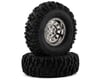 Image 1 for DuraTrax Class 1 Ascend CR Pre-Mounted 1.9" Tires (Black/Chrome) (2) (C3)
