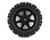 Image 2 for DuraTrax Lockup X Belted 4.3" Pre-Mounted Tires (Black) (2) w/24mm Hex