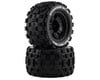 Image 1 for DuraTrax Stakker ST Belted 3.8" Pre-Mounted Truck Tires w/17mm Hex (Black) (2)