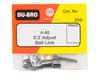 Image 2 for DuBro 4-40 Heavy Duty Threaded Ball Link