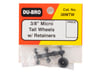Image 2 for DuBro 3/8" Micro Tail Wheel w/Retainer (2)