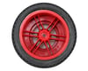 Image 2 for Dynamite Speedtreads Triple Threat SC Pre-Mounted Tires (Satin Chrome/Red) (2)