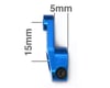 Image 2 for Exotek Aluminum AE HD Servo Horn (Blue) (25T - Futaba/Savox/ProTek)