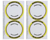 Image 1 for Exotek F1 Tire Sidewall Sticker (4) (Yellow)