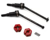 Image 1 for Exotek Arrma Typhon/Granite Rear Steel CVD Driveshafts & Aluminum Hex Adapters