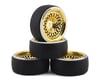 Image 1 for Firebrand RC Crownjewel D29 Pre-Mounted Slick Drift Tires (4) (Gold)