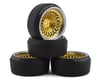 Image 1 for Firebrand RC Crownjewel XDR9 5° Pre-Mounted Slick Drift Tires (4) (Gold)