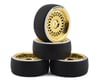 Image 1 for Firebrand RC Crownjewel D23 Pre-Mounted 2-Piece Slick Drift Tires (4) (Gold)