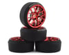 Image 1 for Firebrand RC Hypernova XDR 5° Pre-Mounted Slick Drift Tires (4) (Red Chrome)