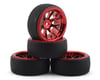 Image 1 for Firebrand RC Hypernova D29 Pre-Mounted Slick Drift Tires (4) (Red Chrome)
