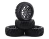 Image 1 for Firebrand RC Saber VXR 2.2” Pre-Mounted Truck Tires (4) (Black)