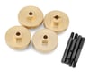 Image 1 for Furitek FX18 Extended Brass Wheel Hex Adapters (10mm) (4) (14.1g)