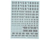 Image 1 for G-REWORK Chipping Numbers Decal Sheet #01 (Grey)