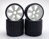 Related: Gravity RC Type12 1/12 Rubber Pre-Mounted Tires Set (White) (Front/Rear)