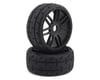 Image 1 for GRP Tires GT - TO1 Revo Belted Pre-Mounted 1/8 Buggy Tires (Black) (2)