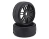 Image 1 for GRP Tires GT - TO2 Slick Belted Pre-Mounted 1/8 Buggy Tires (Black) (2)