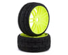 Image 1 for GRP Tires GT - TO1 Revo Belted Pre-Mounted 1/8 Buggy Tires (Yellow) (2)