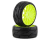 Image 1 for GRP Tires GT - TO3 Revo Belted Pre-Mounted 1/8 Buggy Tires (Yellow) (2) (XM2)