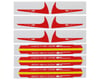 Image 1 for GooSky S2 Tail Boom & Fin Sticker Set (Red)