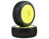 Image 1 for HB Racing Block Pre-Mounted 1/8 Buggy Tire (2) (Yellow)