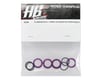 Image 2 for HB Racing Aluminum Shock Spring Adjuster Set (Purple) (4)