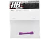 Image 2 for HB Racing Aluminum 0° Front/Rear Pivot Block (Purple)